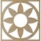 Ekena Millwork Blume Wood Fretwork Pierced Ceiling Medallion, Hickory, 28"OD x 9 3/4"ID x 1/4"T CMWP28X28X0250BLHI - alternate 5